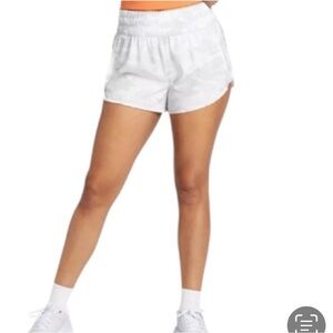 DSG Stride High-rise Stride short Built in Brief White Camo Womens XL Active NWT